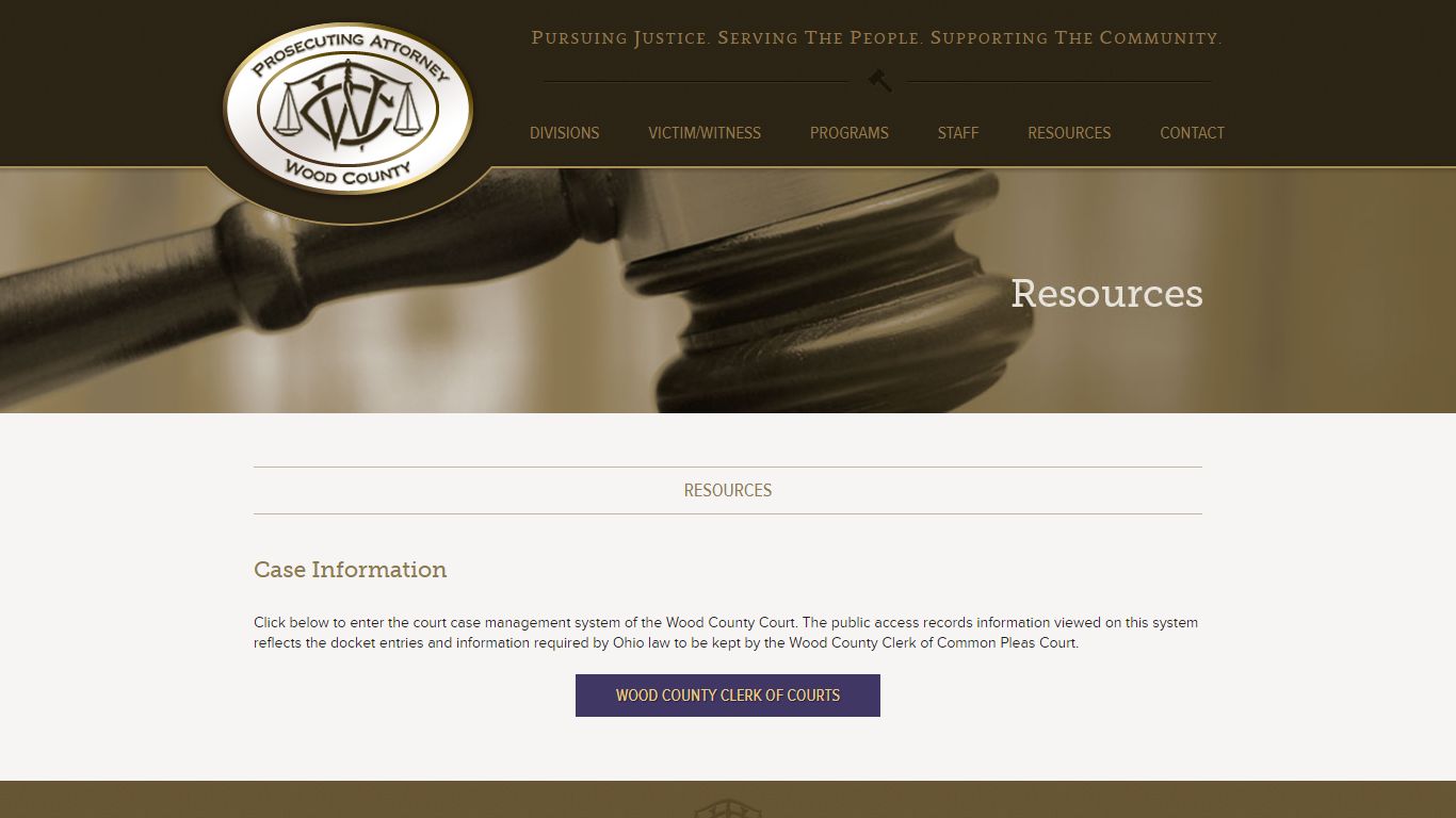 [Wood County Prosecutor] Case Information
